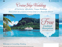 Tablet Screenshot of cruiseship-wedding.com